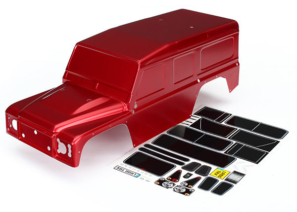 TRA8011R TRX4 DEFENDER BODY RED