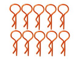 BENT MEDIUM BODY PINS ORANGE (10)
