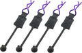 Body Clip Retainers 1/10 (4) purple