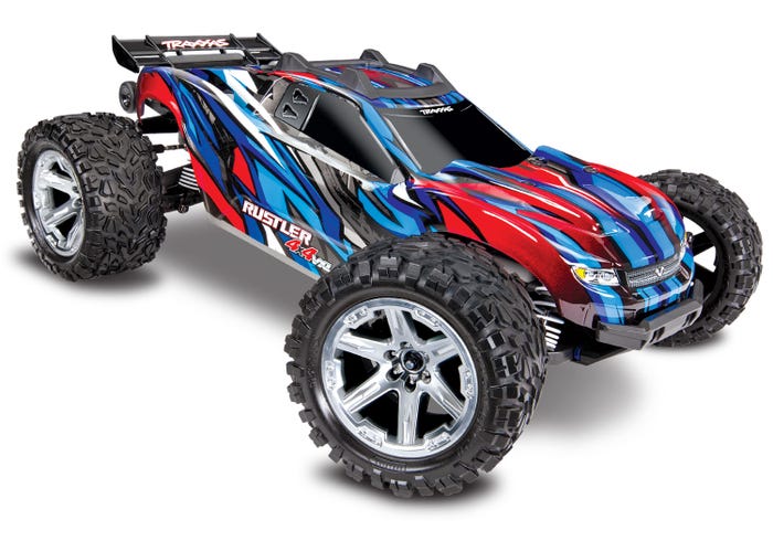 Rustler 4X4 VXL: 1/10 Scale Stadium Truck with TQi Traxxas Link Enabled 2.4GHz Radio System & Traxxas Stability Management (TSM) (Online price includes ground shipping plus $12 to the lower 48 states)