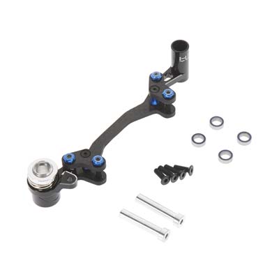 YET48XG01 Adjustable Aluminum Steering Bellcrank and Servo