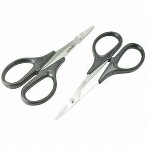 APEX RC PRODUCTS BODY TRIMMING SCISSOR SET - 1 STRAIGHT & 1 CURVED SCISSOR