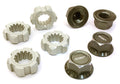 BILLET MACHINED 24MM WHEEL ADAPTERS & 17MM WHEEL NUTS FOR TRAXXAS X-MAXX 4X4 C27147GUN