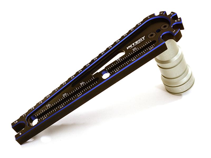Multipurpose Gauge & Hex Socket Wrench for 17mm Hex Wheel Nut C27646BLUE