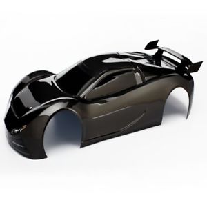 6411X Body, XO-1, black (painted, decals applied, assembled with wing)