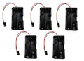 Apex RC Products 4 Cell AA Battery Holder W/ JR Style Connector Receiver Battery Pack - 5 Pack