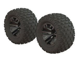 dBoots Fortress MT Tire Set Glued Black Chrome (2)