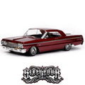 RER13525 SIXTYFOUR 1/10 ELECTRIC FULLY FUNCTIONAL HOPPING LOWRIDER - RED CLASSIC EDITION (SHIPPING INCLUDED IN ONLINE PRICE TO THE LOWER 48 STATES)