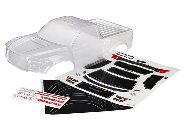 Body, Ford Raptor, heavy duty (clear, requires painting)/ decals