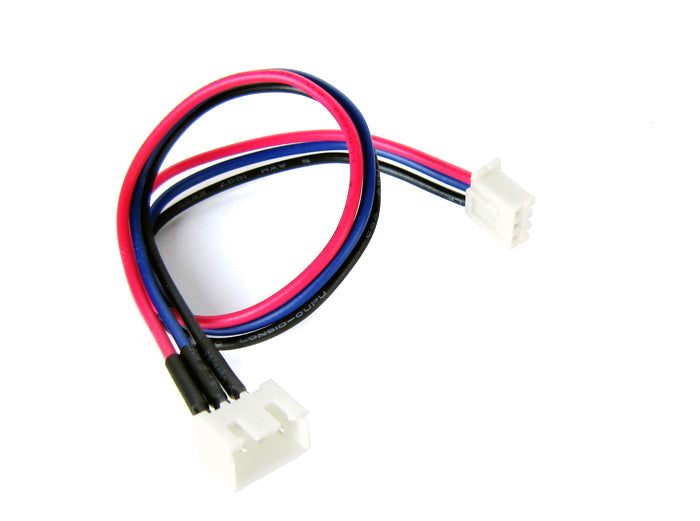 COMMON SENSE RC 10.5" Balance Plug Extension Cord for 2-Cell Li-Po Batteries