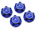 Aluminum 25mm Hex Serrated Nut Blue X-Maxx