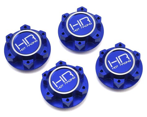 Aluminum 25mm Hex Serrated Nut Blue X-Maxx