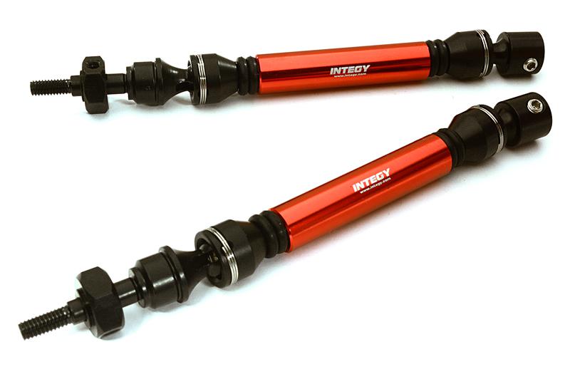 HD Steel Front Universal Drive Shaft (2) for Traxxas 1/10 Slash & Stampede 4X4 C28209RED