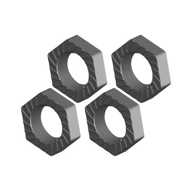 Wheel Nut - Aluminum (RED) - Ribbed  - 4 pcs: Dementor, Kronos,